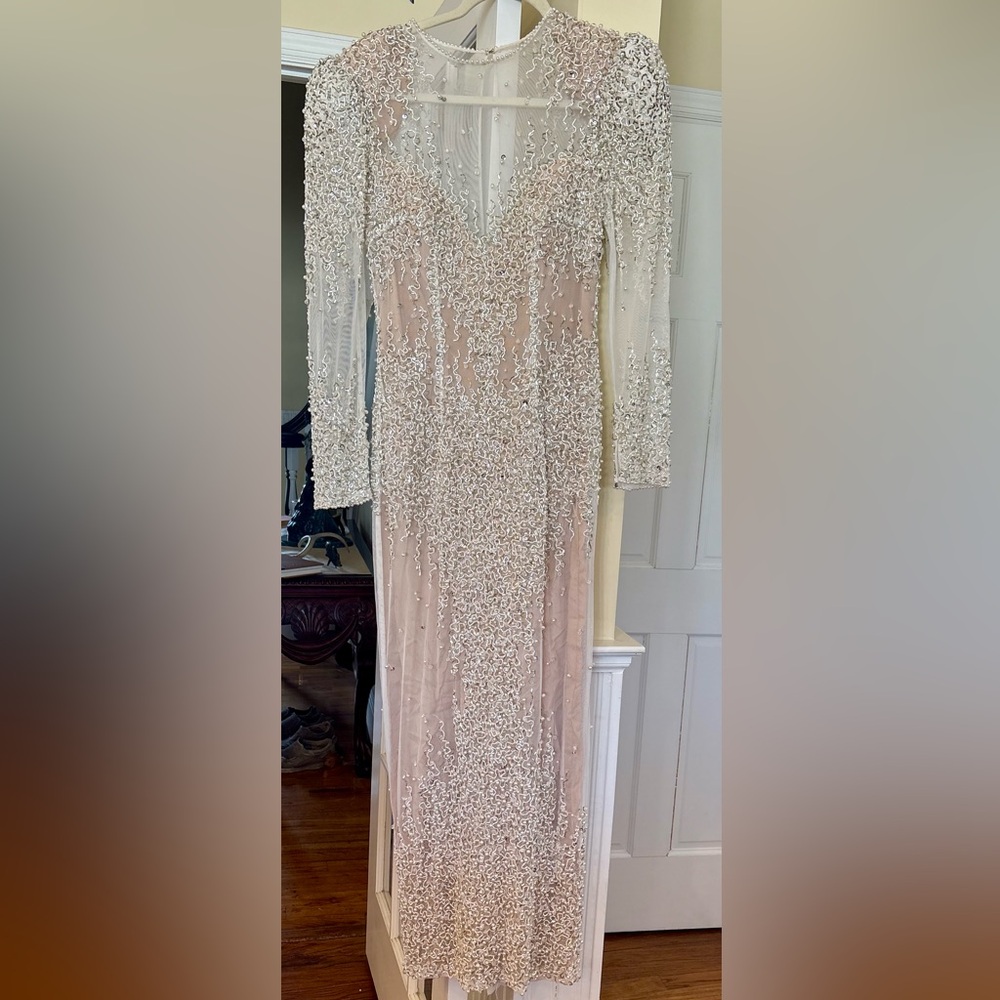 Claires Collection Vintage White Dress – Bridal or Black Tie